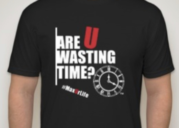 Official ARE U WASTING TIME? Black T-Shirt