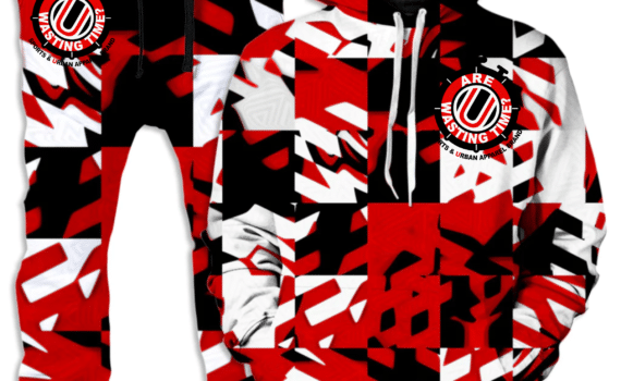 ARE U WASTING TIME_  Red Black White CAMO AMMO Edition