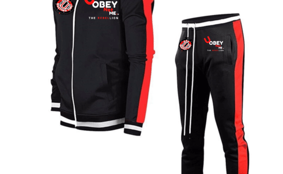 U OBey Not Me™ Black and Red Sweatsuit